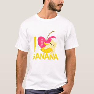 T-shirt I Love Bananas Funny Banana Lovers Vegan Food