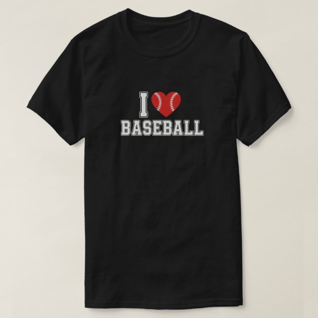 T-shirt I Love Baseball (Design devant)