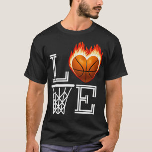 T-shirt I Love Basketball Basketball Lover Don Pour Les Fe