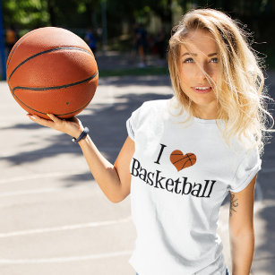 T-shirt I Love Basketball Femmes