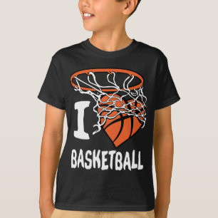 T-shirt I Love Basketball Fille & garçons Jeune Basketball