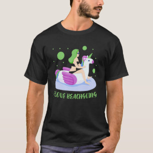 T-shirt I Love Beach Beachgoer Beach Plages de vacances