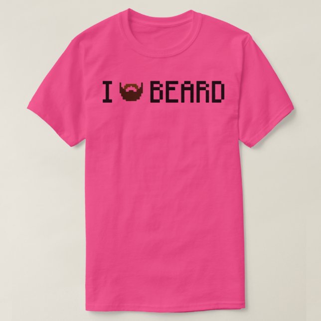 T-shirt I Love Beard 4 (Design devant)