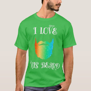 T-shirt I Love Beard Hipster Friend Love Partner Look 1