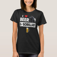 I Love Beer and Gorillas Boire Ape Wildlife Mon