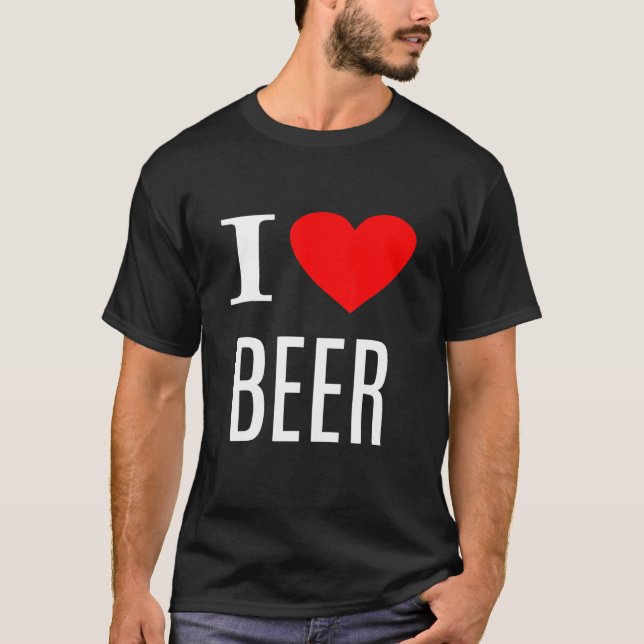 T-shirt I Love Beer - Bière (Devant)