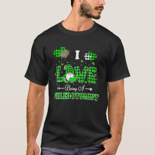 T-shirt I Love Being A Phlebotomist Gnome St Patrick's Day