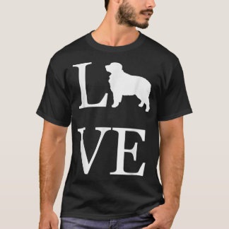 T-shirt I Love Bernese Mountain Amoureux des chiens White