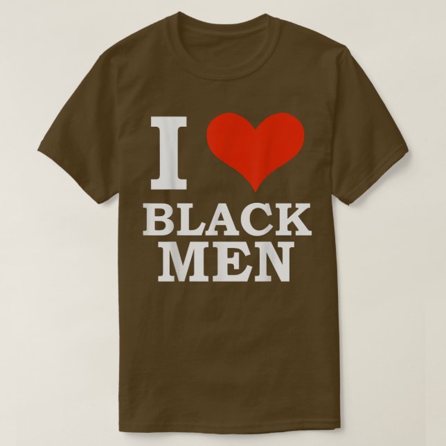 T-shirt I Love Black Men Black is Beautiful Black Pride Me (Design devant)
