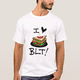 T-shirt I Love BLT Bacon Laitue et tomate Sandwich Lover
