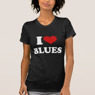 T-shirt I Love Blues
