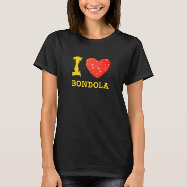 T-shirt I Love Bondola à Vérone de la cuisine Véronaise M (Devant)