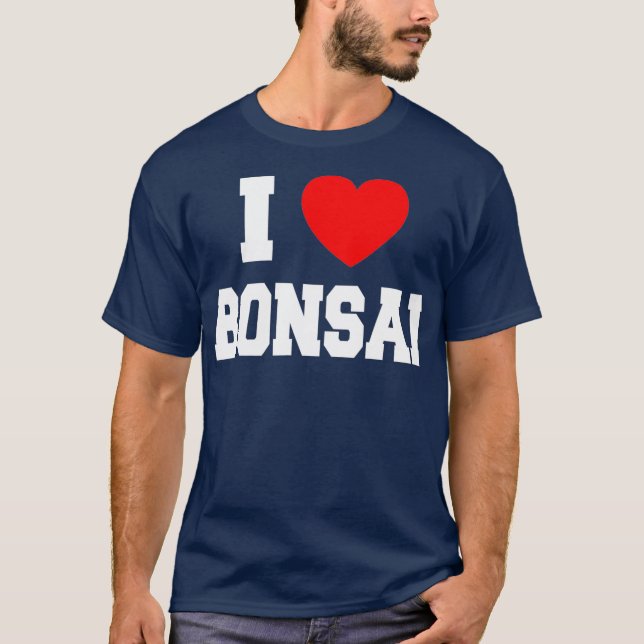 T-shirt I Love Bonsai (Devant)