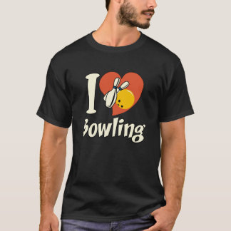 T-shirt i love bowling