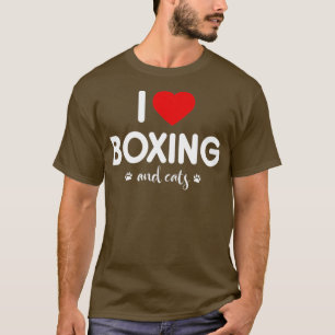 T-shirt I Love Boxing and Cats