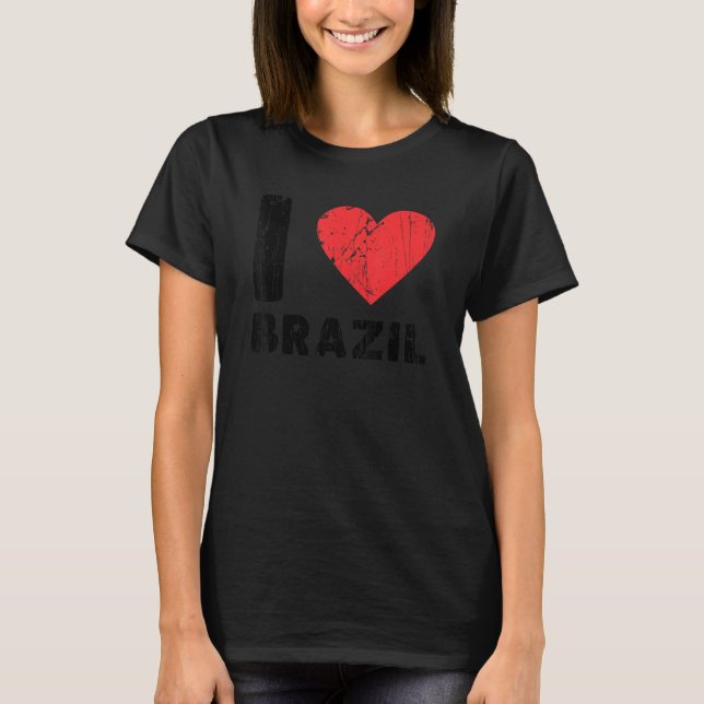 T-shirt I Love Brazil I Heart Brazil Family Travel Brazil  (Devant)