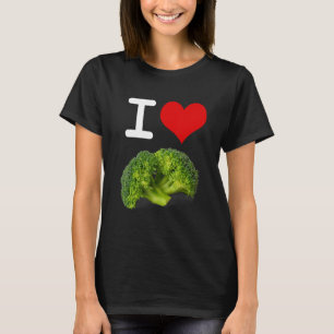T-shirt I Love Broccoli Végétarien Vegan Protein Végétal