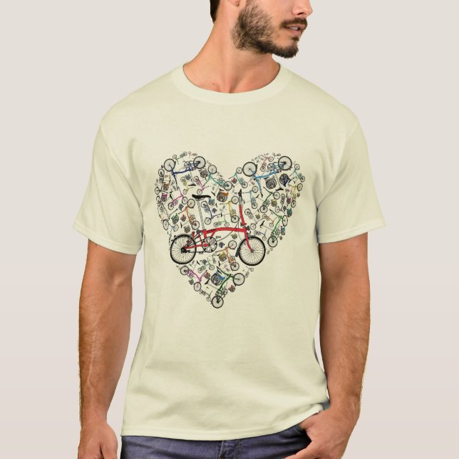T-shirt I Love Brompton Bikes (Devant)