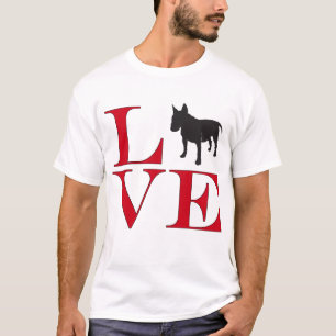 T-shirt I Love Bull Terriers - Tee de couleur claire