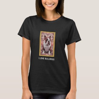T-shirt I Love Bulldogs Citer Amoureux de les chiens Chien