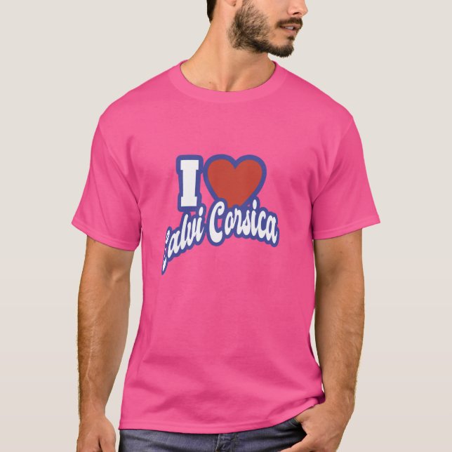 T-shirt I Love Calvi Corsica (Devant)