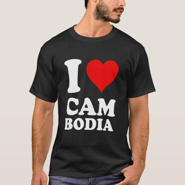 T-shirt I Love Cambodia (Devant)