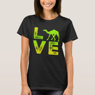 T-shirt I Love Camels Désert Camel Amoureux Garçons Filles