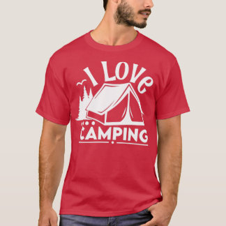 T-shirt I Love Camping Funny Camping