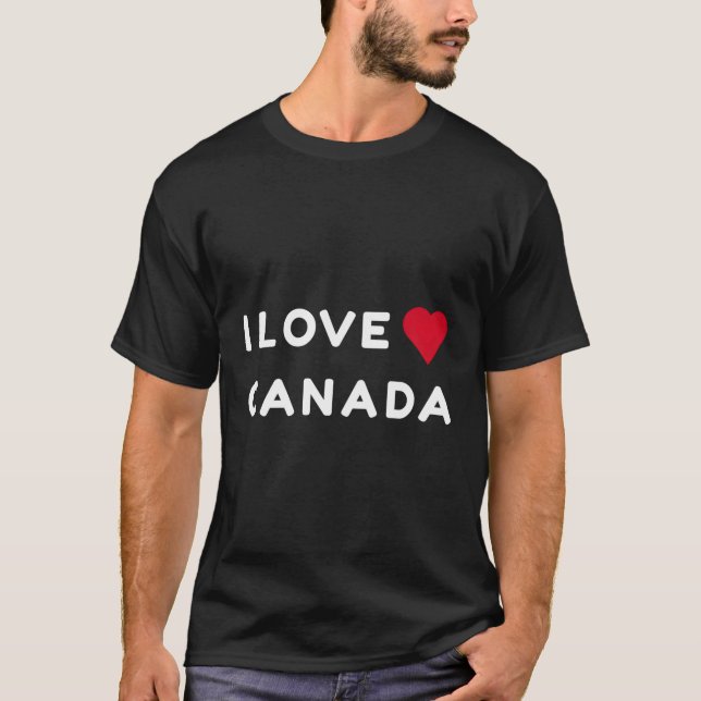 T-shirt I Love Canada (Devant)
