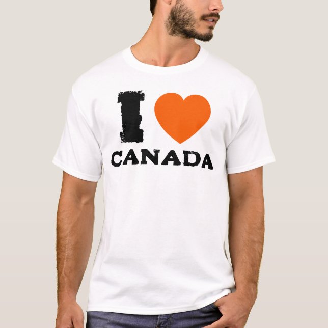 T-shirt I Love Canada, Anti Trump (Devant)