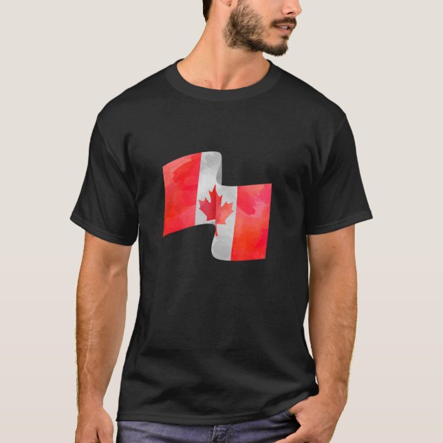 T-shirt I Love Canada Drapeau Canada Fête du Canada Maple  (Devant)
