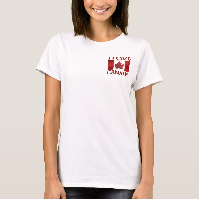 T-shirt I Love Canada Jacket Femme Canada Track Jacket (Devant)