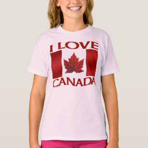 T-shirt I Love Canada Sweatshirt Girl's Canada Souvenir