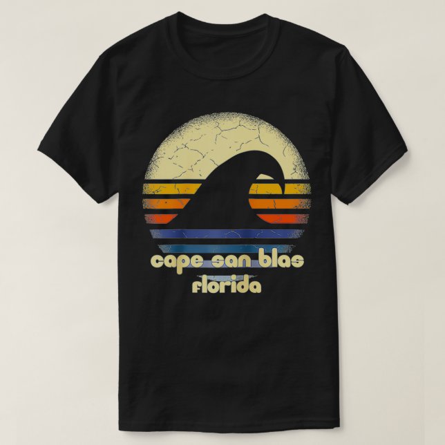 T-shirt I Love Cape San Blas Beach Floride Ocean Wave FL (Design devant)