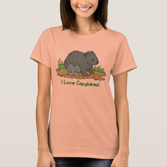 T-shirt I Love Capybaras 2 (Devant)