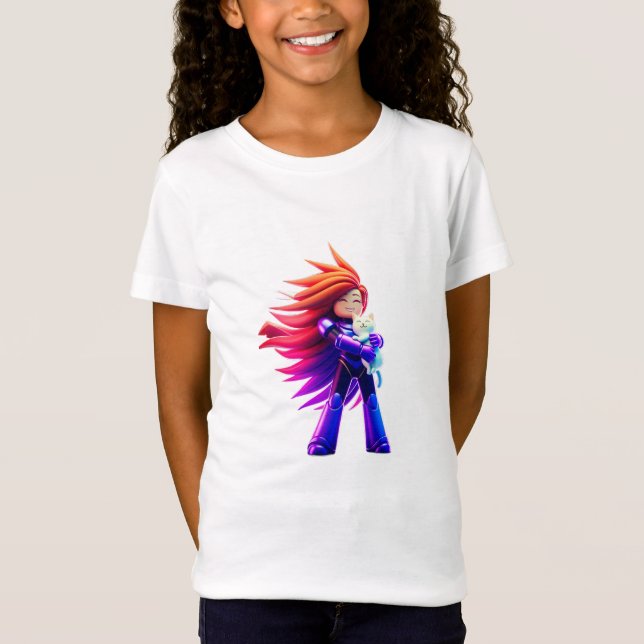 T-Shirt I love cat (Devant)