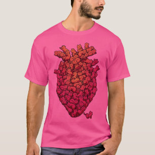 T-shirt I Love Cat Heart Viva Magenta par Tobe Fonseca