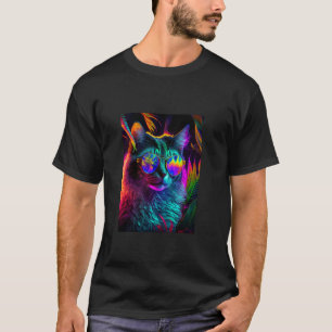 T-shirt I Love Cats, Cool Cat Illustration de nouveauté Gr