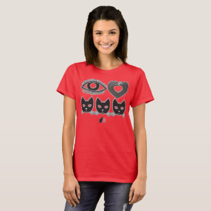 T-shirt I Love Cats Icons
