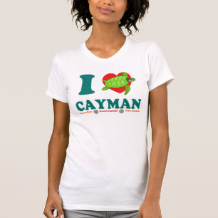 T-shirt I Love Cayman Unique Women's American Apparel