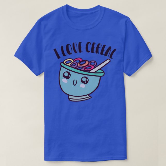 T-shirt I Love Cereal kawaii (Design devant)