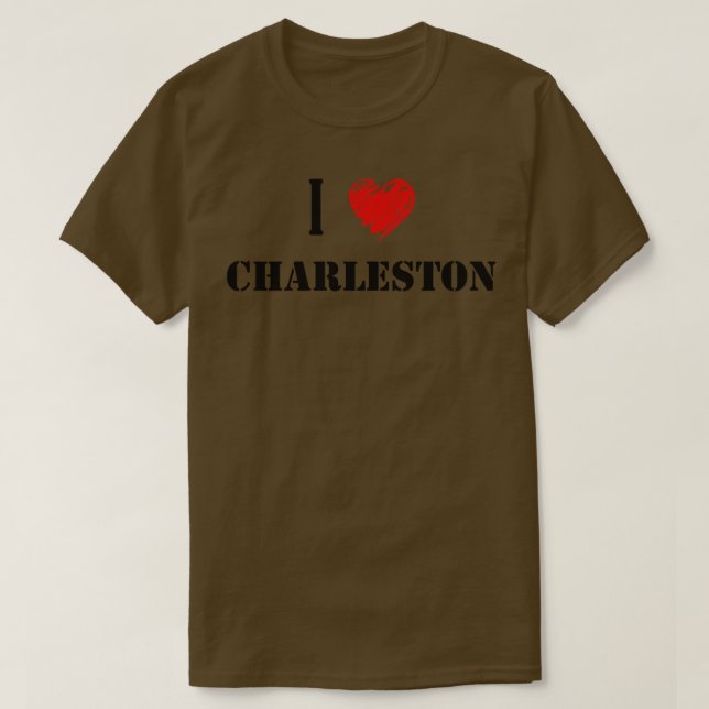T-shirt I Love Charleston (Design devant)