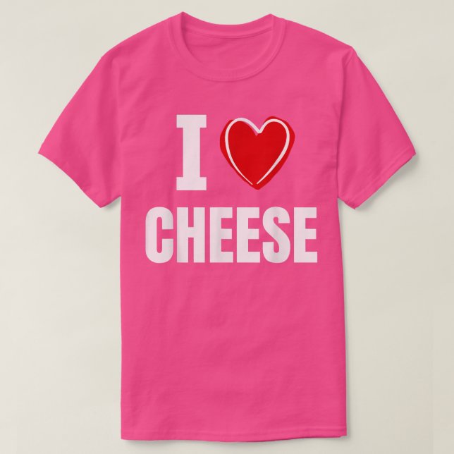 T-shirt I love cheese  (Design devant)
