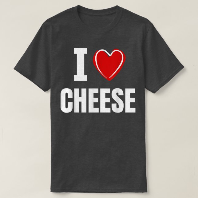 T-shirt I Love Cheese 791132 (Design devant)