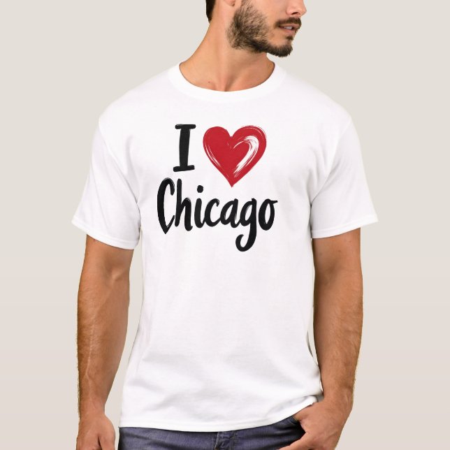 T-shirt I love Chicago (Devant)