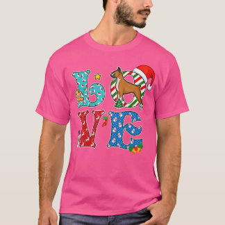 T-shirt I Love Chien Boxer Noël