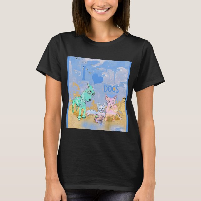 T-shirt I Love Chiffon Chiffon Top (Devant)