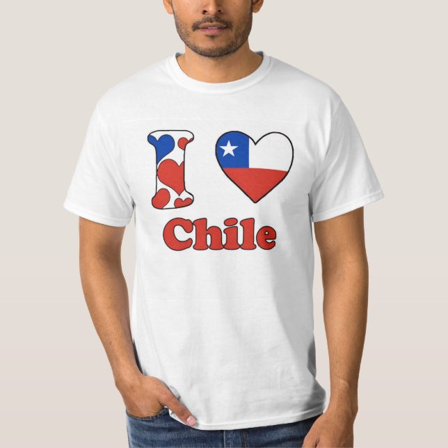 T-shirt I love Chile (Devant)
