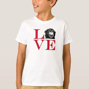 T-shirt I Love Chimps - Tee de couleur claire