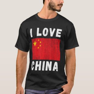 T-shirt I Love Chine Vintage Chine Chine Voyage famille S